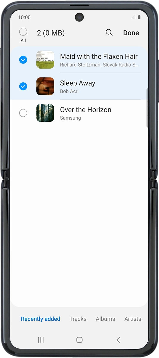 On your phone: Press Done.