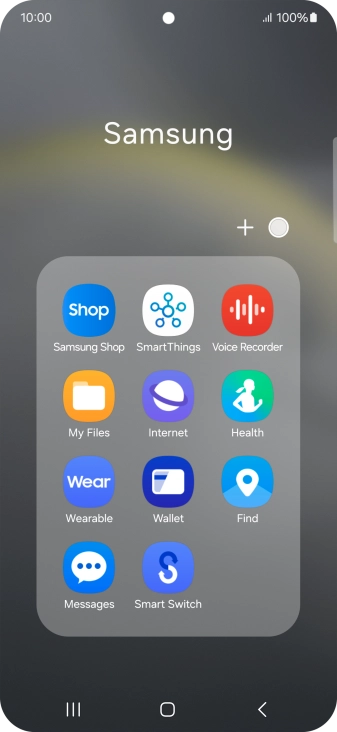 Open a supported app, e.g. Messages.