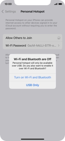 If Wi-Fi is turned off, press Turn on Wi-Fi and Bluetooth.
