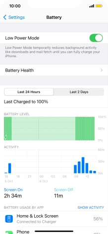 Slide your finger upwards starting from the bottom of the screen to return to the home screen.