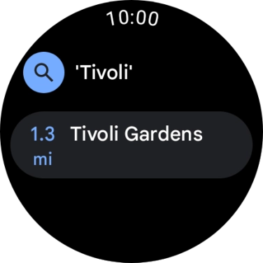 Press the required destination. Press the required destination.