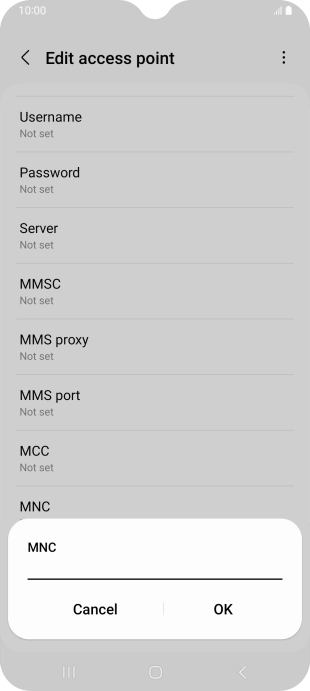Key in 03 and press OK.