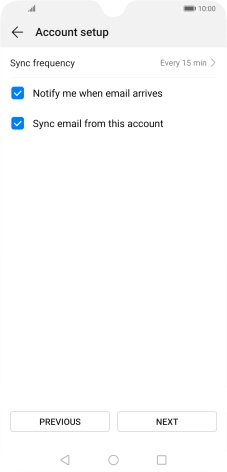 Press Sync frequency.