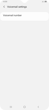 Press Voicemail number.