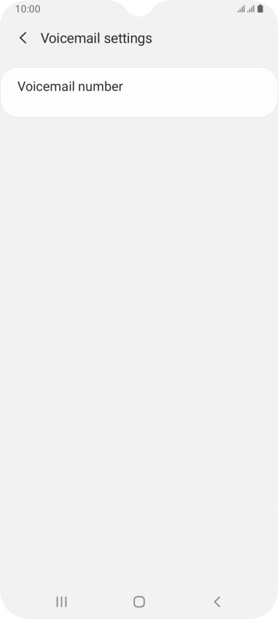 Press Voicemail number.