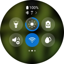 Press the low power mode icon. Press the low power mode icon.