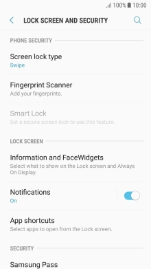Press Fingerprint Scanner.