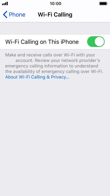 Press the Home key to return to the home screen.