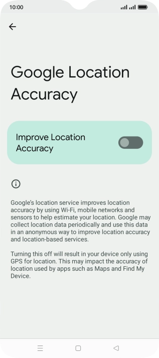 If you press the indicator next to 