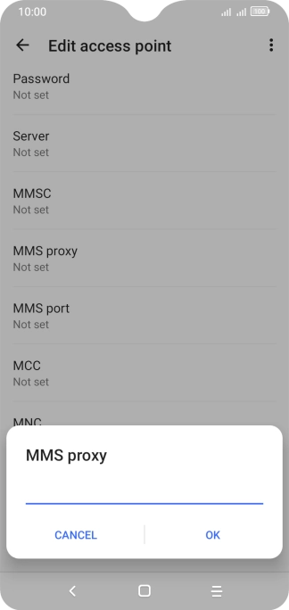 Key in 10.202.002.060 and press OK.