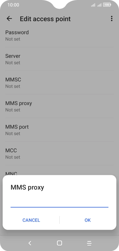 Key in 10.202.002.060 and press OK.