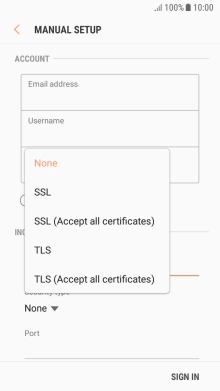 Press None to turn off the function.
