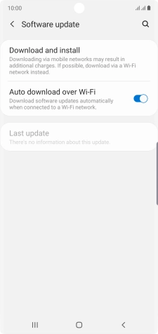 Press Download and install. If a new software version is available, it's displayed. Follow the instructions on the screen to update the phone software.
