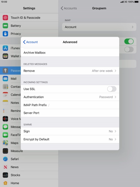 Press Authentication.