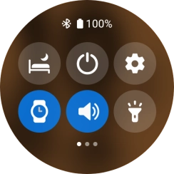 Press the required function to open an application or turn the function on or off.