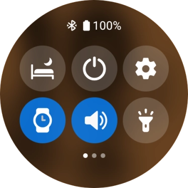 Press the required function to open an application or turn the function on or off.