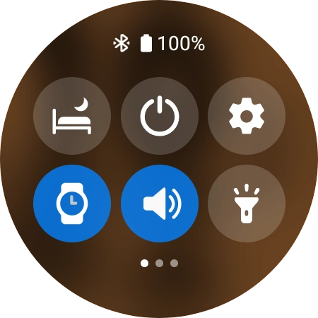 Press the required function to open an application or turn the function on or off.