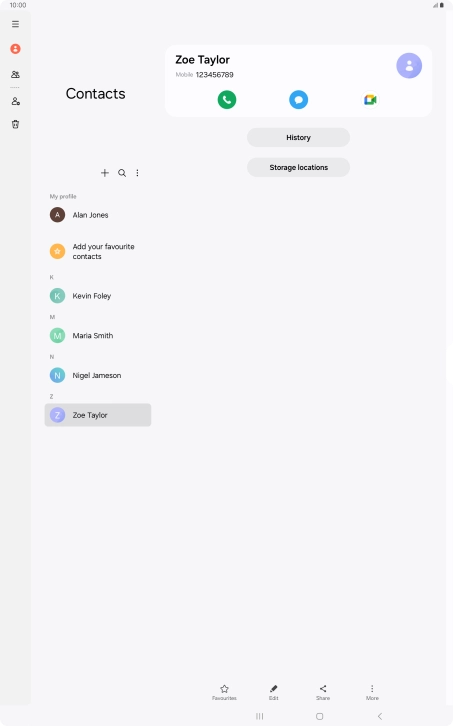 Press the Home key to return to the home screen.