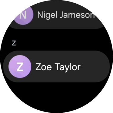 Press the required contact.