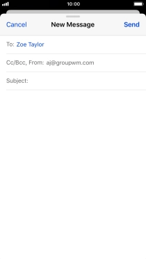 Press the field next to 