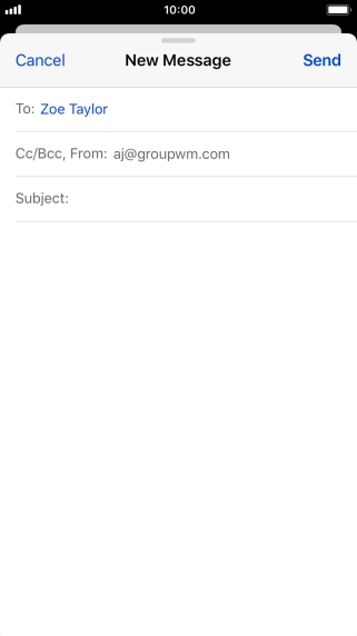 Press the field next to 