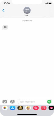 Slide your finger upwards starting from the bottom of the screen to return to the home screen.