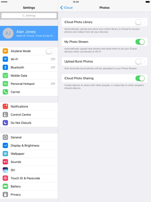 Press the indicator next to Press the indicator next to