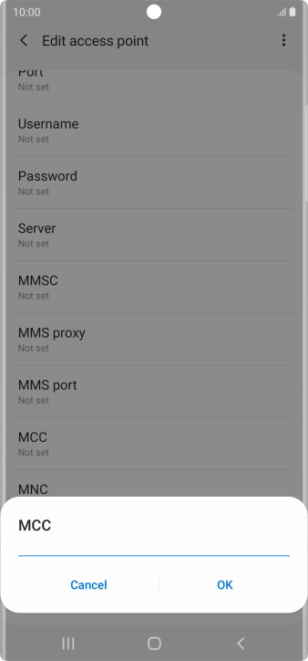 Key in 505 and press OK.