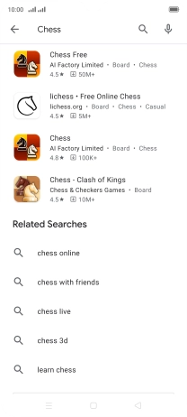 Press the required app.