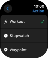 Press the required setting.