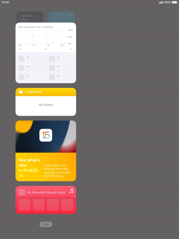 Press and hold the required Widget Stack. Press and hold the required Widget Stack.