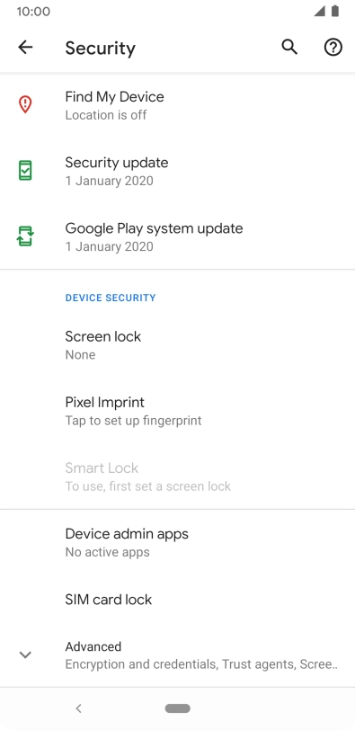 Press the Home key to return to the home screen.