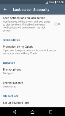 Press Set up SIM card lock.