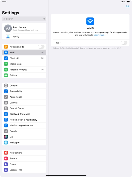 Press the indicator next to Press the indicator next to