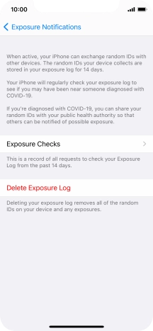 Press Delete Exposure Log.