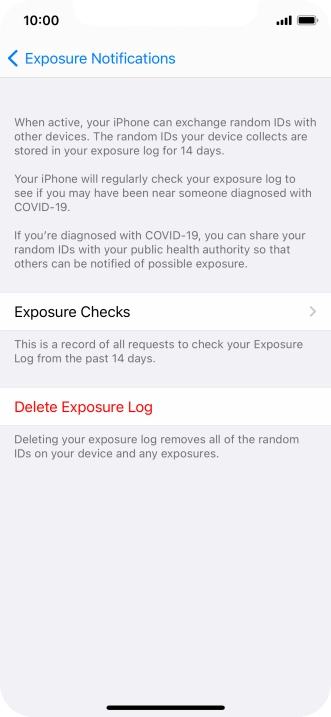 Press Delete Exposure Log.