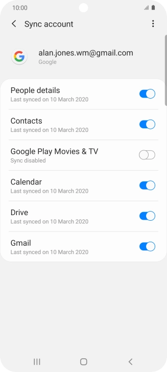 Press the Home key to return to the home screen. Press the Home key to return to the home screen.