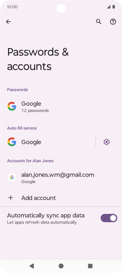 Press the Home key to return to the home screen.