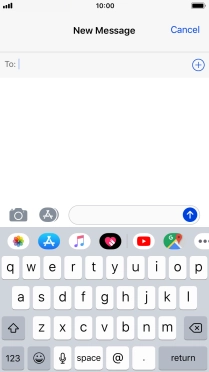 Press To and key in the first letters of the recipient's name.