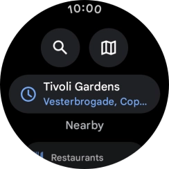 Press the search icon. Press the search icon.