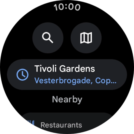 Press the search icon. Press the search icon.