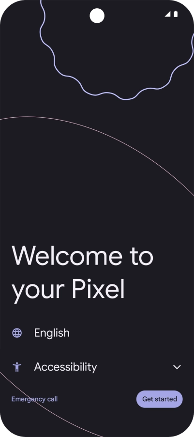 Press the field next to the language icon.