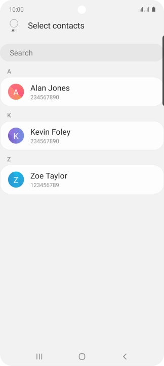 Press the field above 