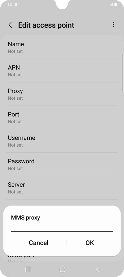 Key in 10.202.002.060 and press OK.