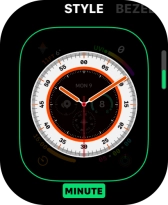 Turn the Digital Crown to change between the different designs.