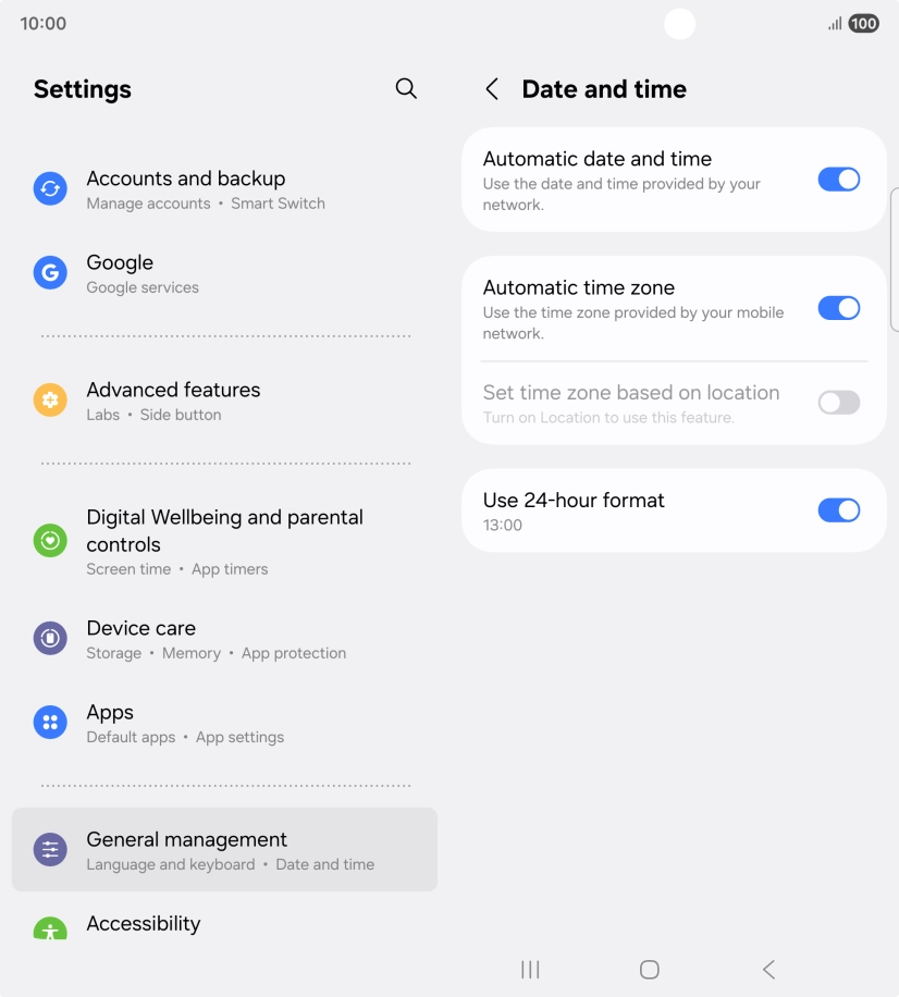 Press the Home key to return to the home screen.