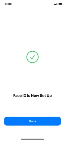 Press Done. If you haven't previously selected a phone lock code, key in a code of your own choice twice.