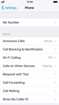 Press Announce Calls.