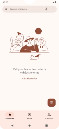 Press the menu icon.