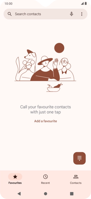 Press the menu icon.